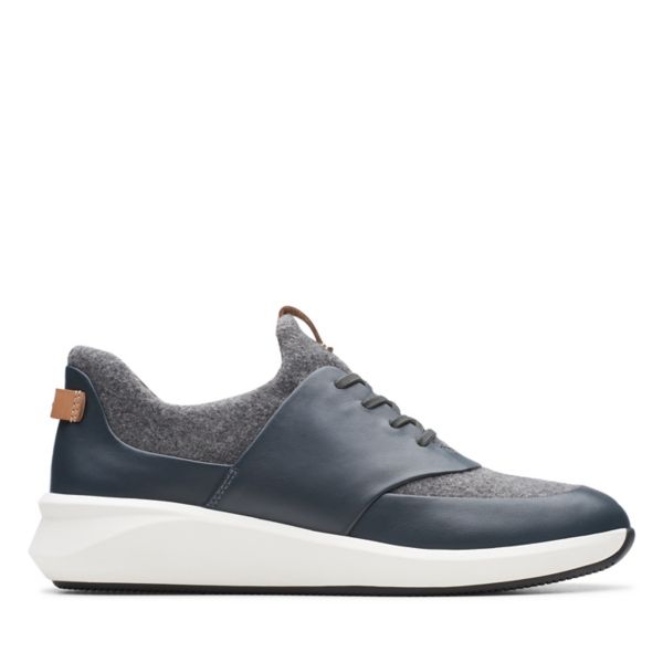 Clarks Womens Un Rio Lace Trainers Dark Grey | USA-8761045